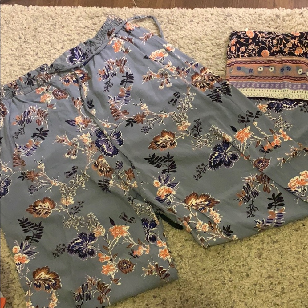 Floral flowy pants
